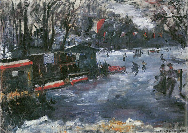 Lovis Corinth Eisbahn im Berliner Tiergarten China oil painting art
